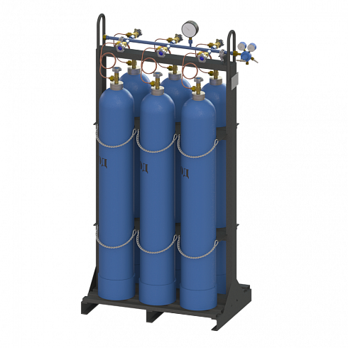 Рампа разрядная кислородная РРК-1х6-200-50 исп.6Т