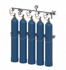 Рампа разрядная кислородная РРК-1х5-200-50 исп.2