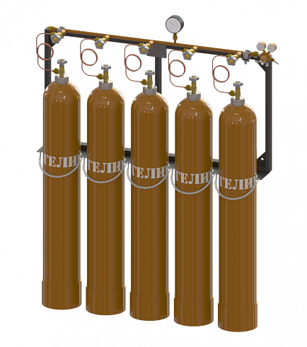 Рампа разрядная для гелия РРГ-1х5-200-50 исп.3