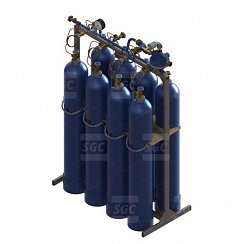 Рампа разрядная кислородная РРК-1х8-200-500 исп.6