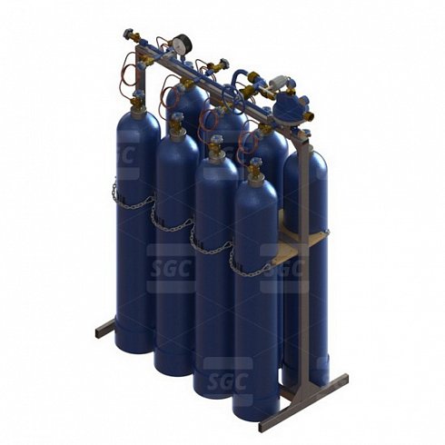 Рампа разрядная кислородная РРК-1х8-200-500 исп.6